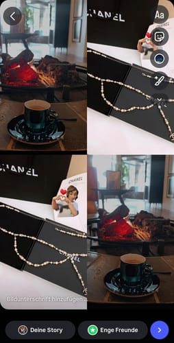 Customer photo review of CHANEL Faux Pearl Chain Fancy Belt Gold Interlocking