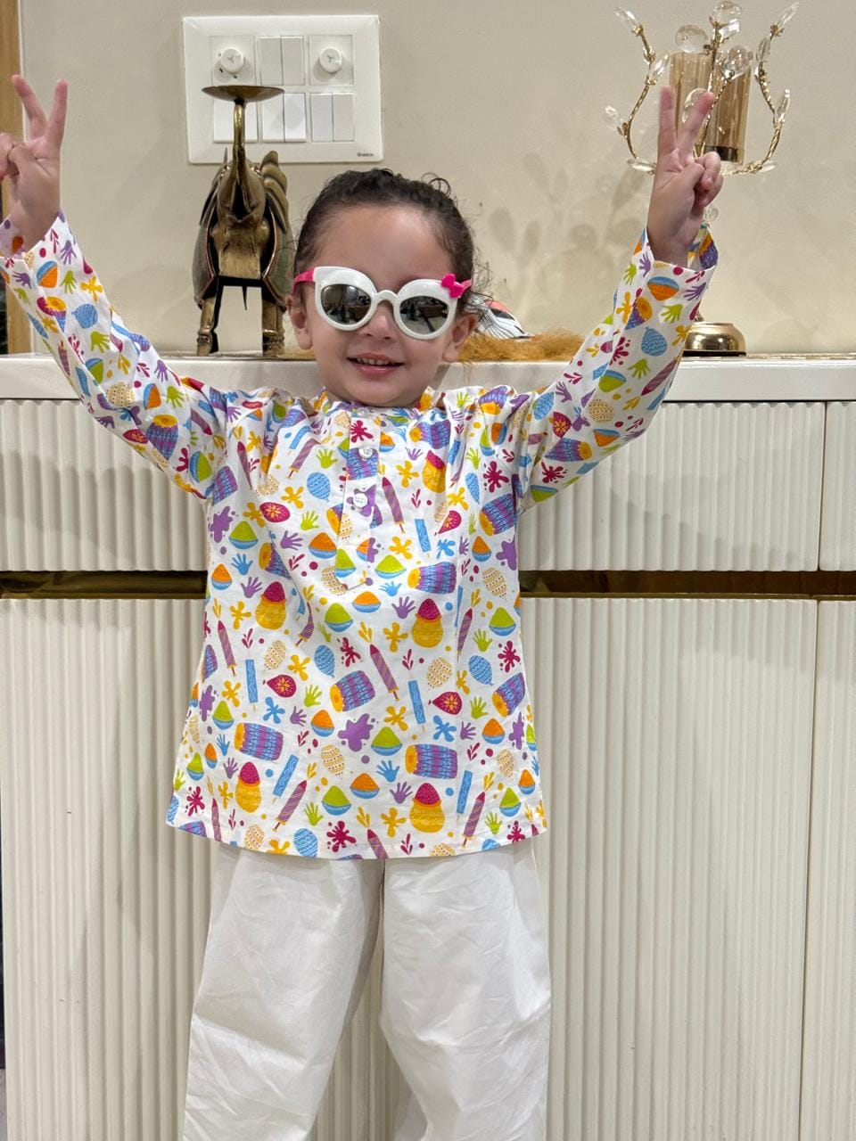 Customer photo review of Happy Holi Kurta Pajama