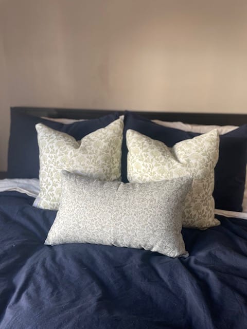 Customer photo review of Clem in Linen - 18" | 22"