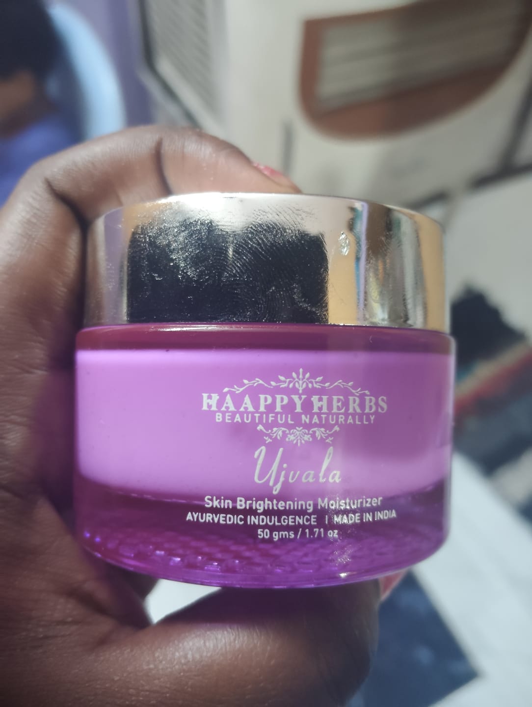 Customer photo review of Ujvala Skin Brightening Moisturizer