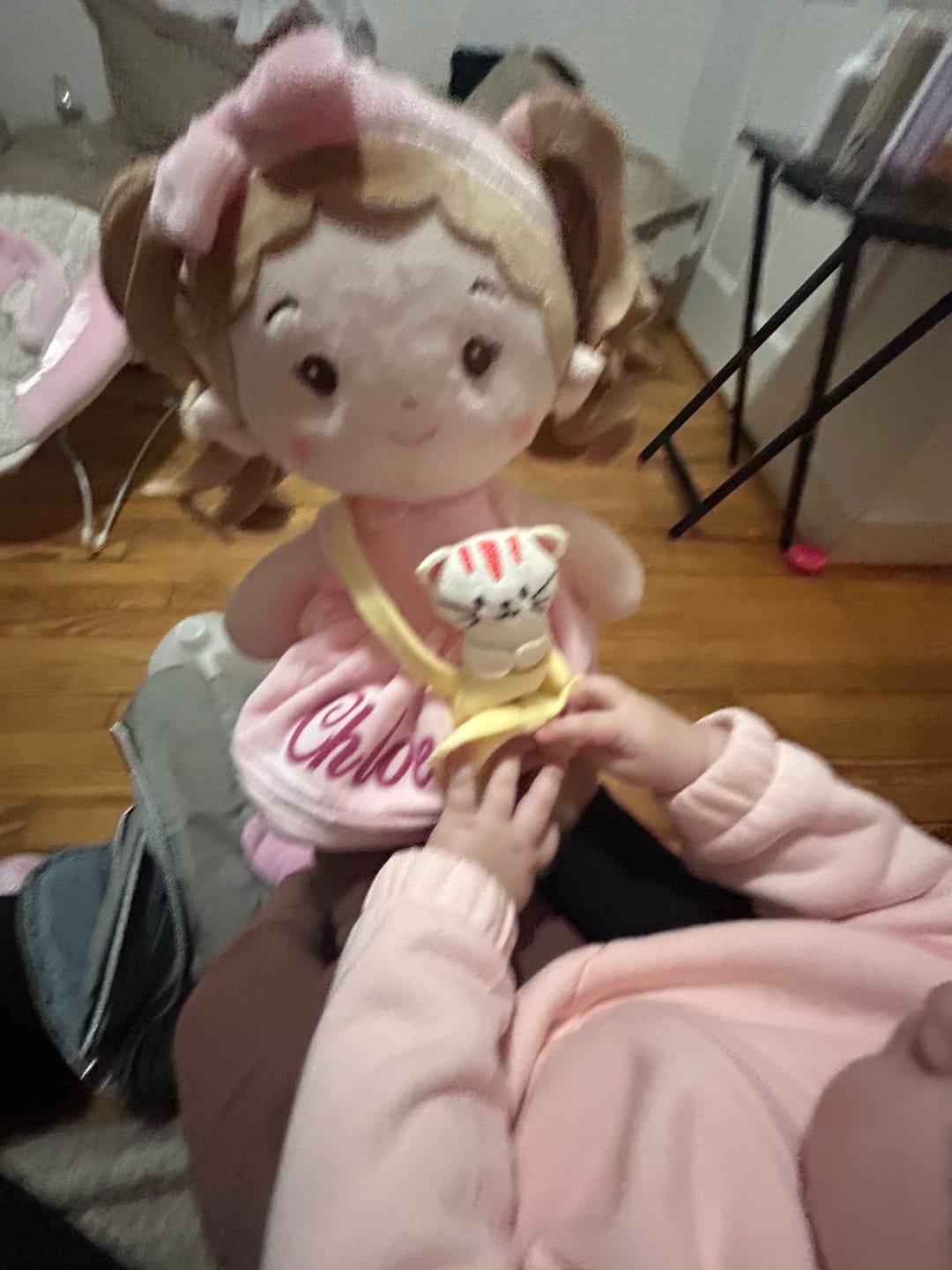 Customer photo review of Personalized Milly Girl & Her Pet