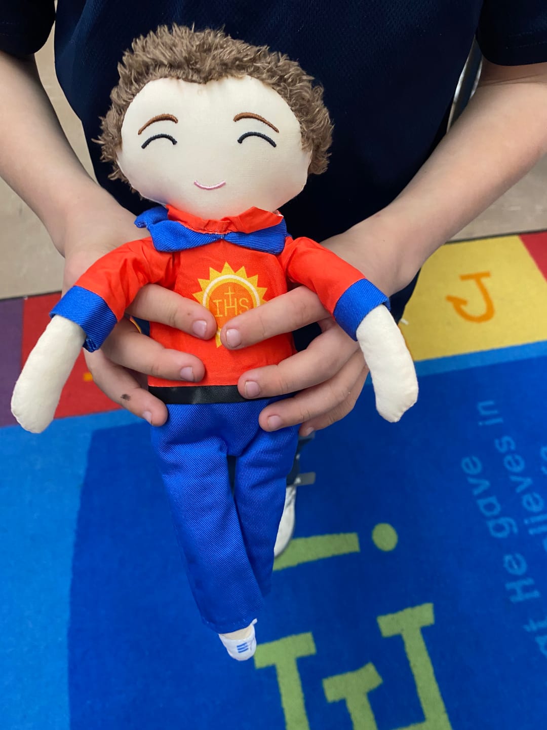 Customer photo review of St. Carlo Acutis Rag Doll