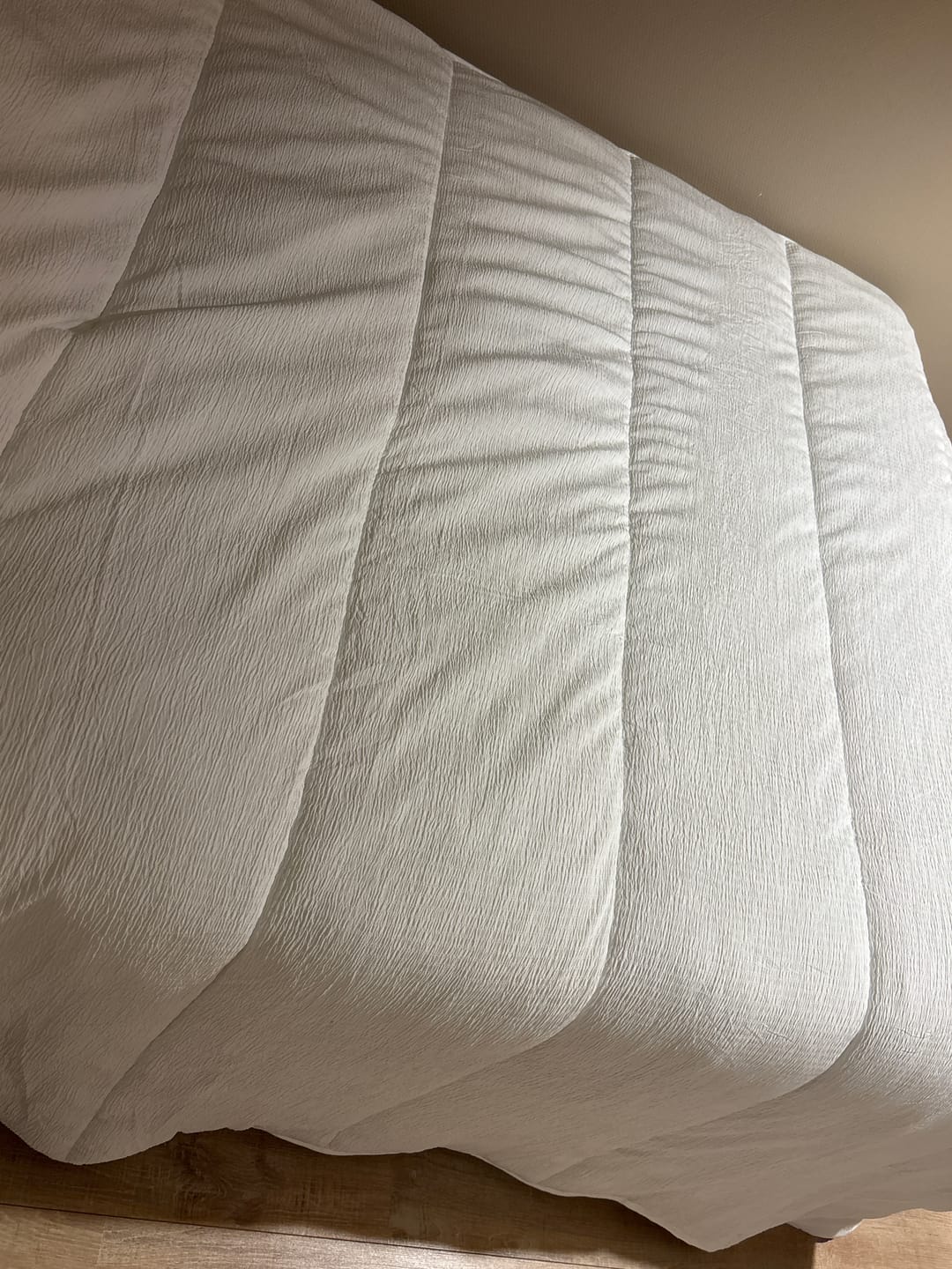 Customer photo review of Dekbed Zonder Overtrek Micro Mousseline Wit