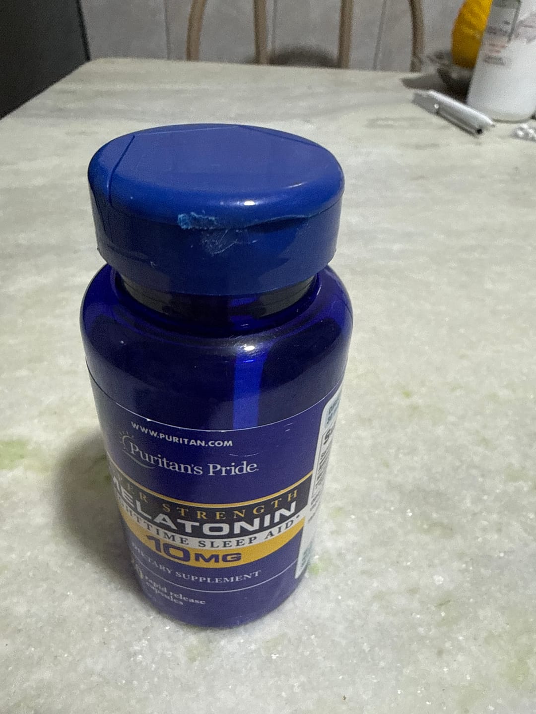Customer photo review of Puritans Pride Melatonina 10mg 120 Caps