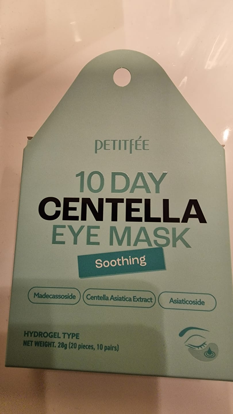 Customer photo review of Petitfee 10 dagers Øyemasker - Centella Soothing (20stk) (EXP 25/11-25)