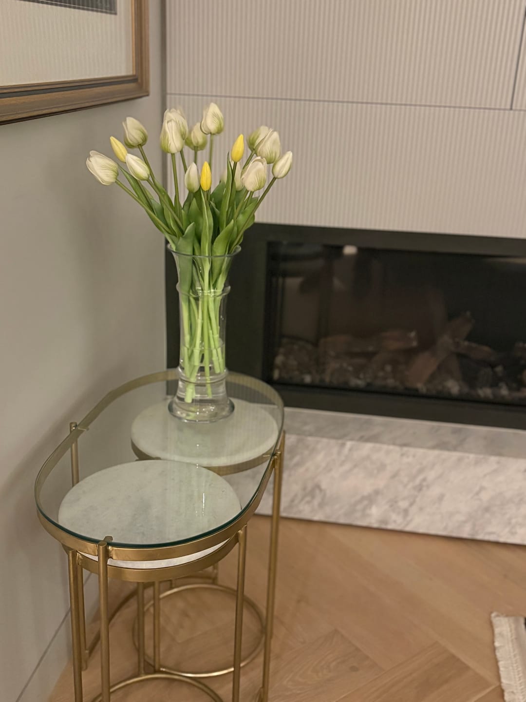 Customer photo review of Tulips - White Long Stem