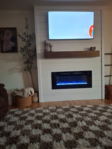 Customer photo review of Rustic Mantels