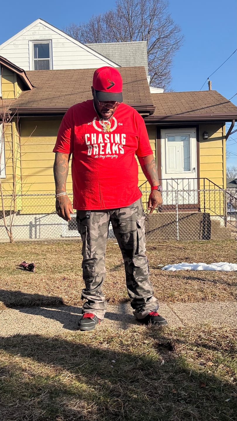 Customer photo review of Vortex Cargo Stacked Denim Jeans (Camo)