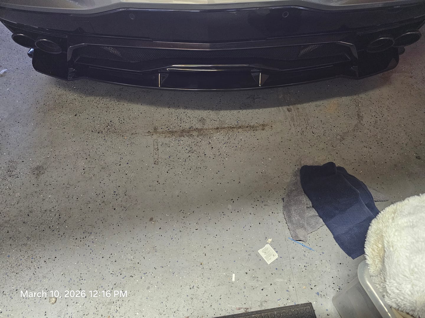 Customer photo review of Corvette C8 Rear Diffuser Lip