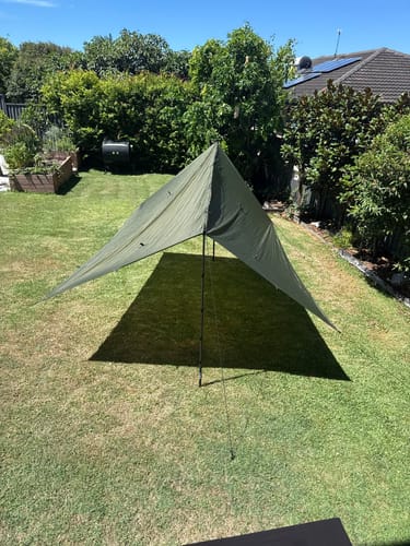 Customer photo review of Telescopic Carbon Tarp Pole