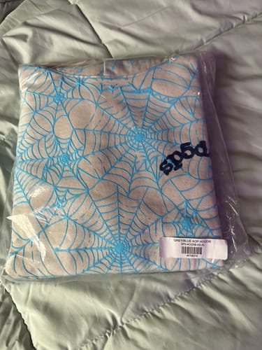 Customer photo review of Sp5der AOP Web Heather Grey Hoodie