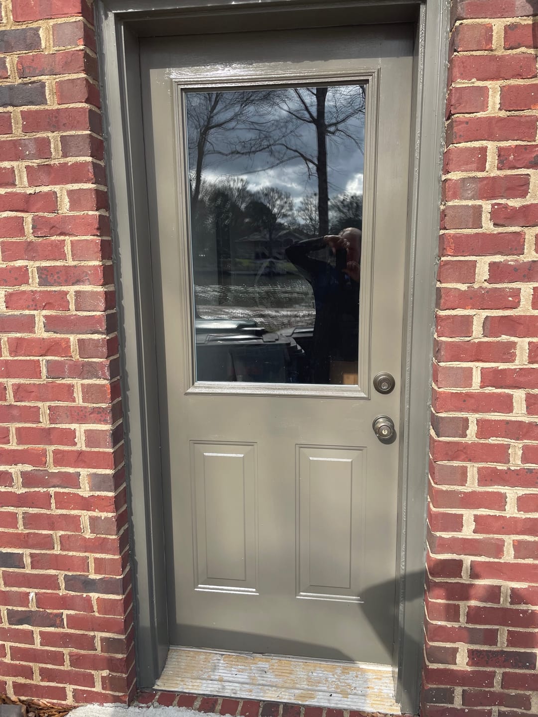 Customer photo review of Clear 1 Lite Glass and Frame Kit (Half Lite)