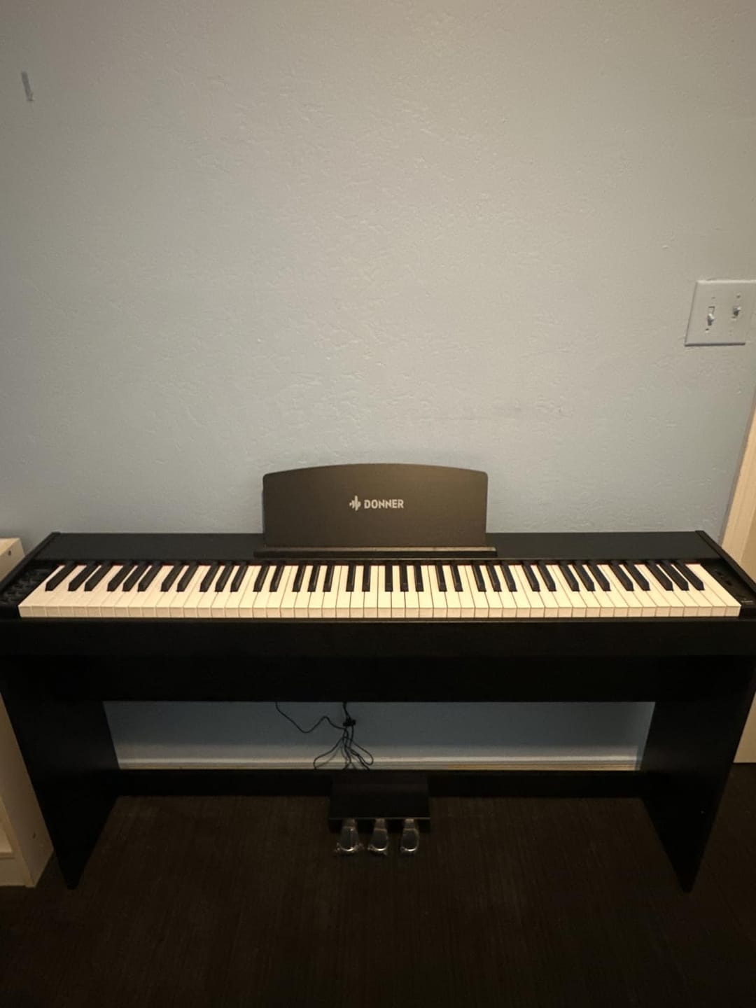 Customer photo review of Donner DDP-50 88 touches Lestées Piano numérique
