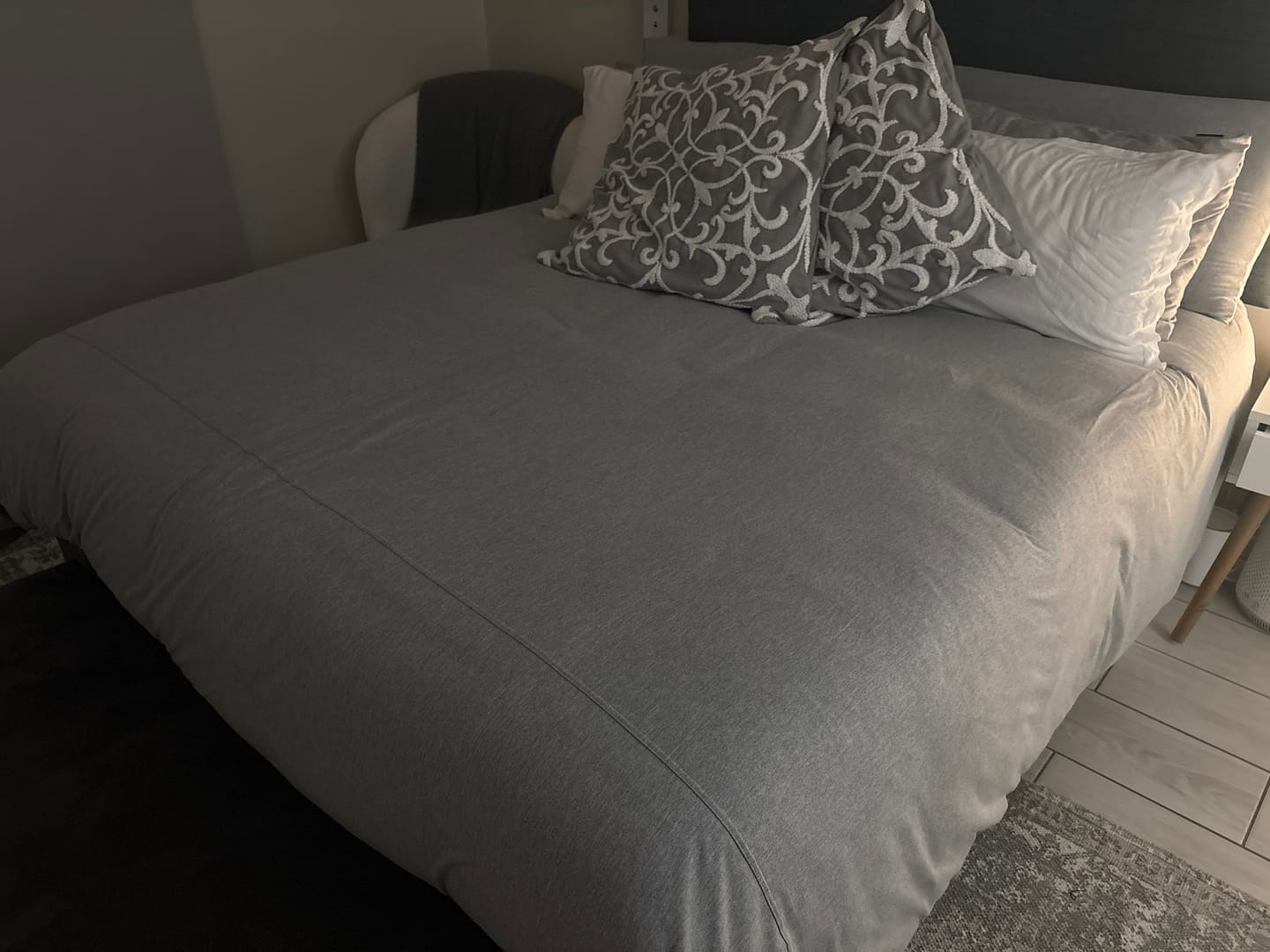 Customer photo review of Duvet Cover Set - Soft Grey