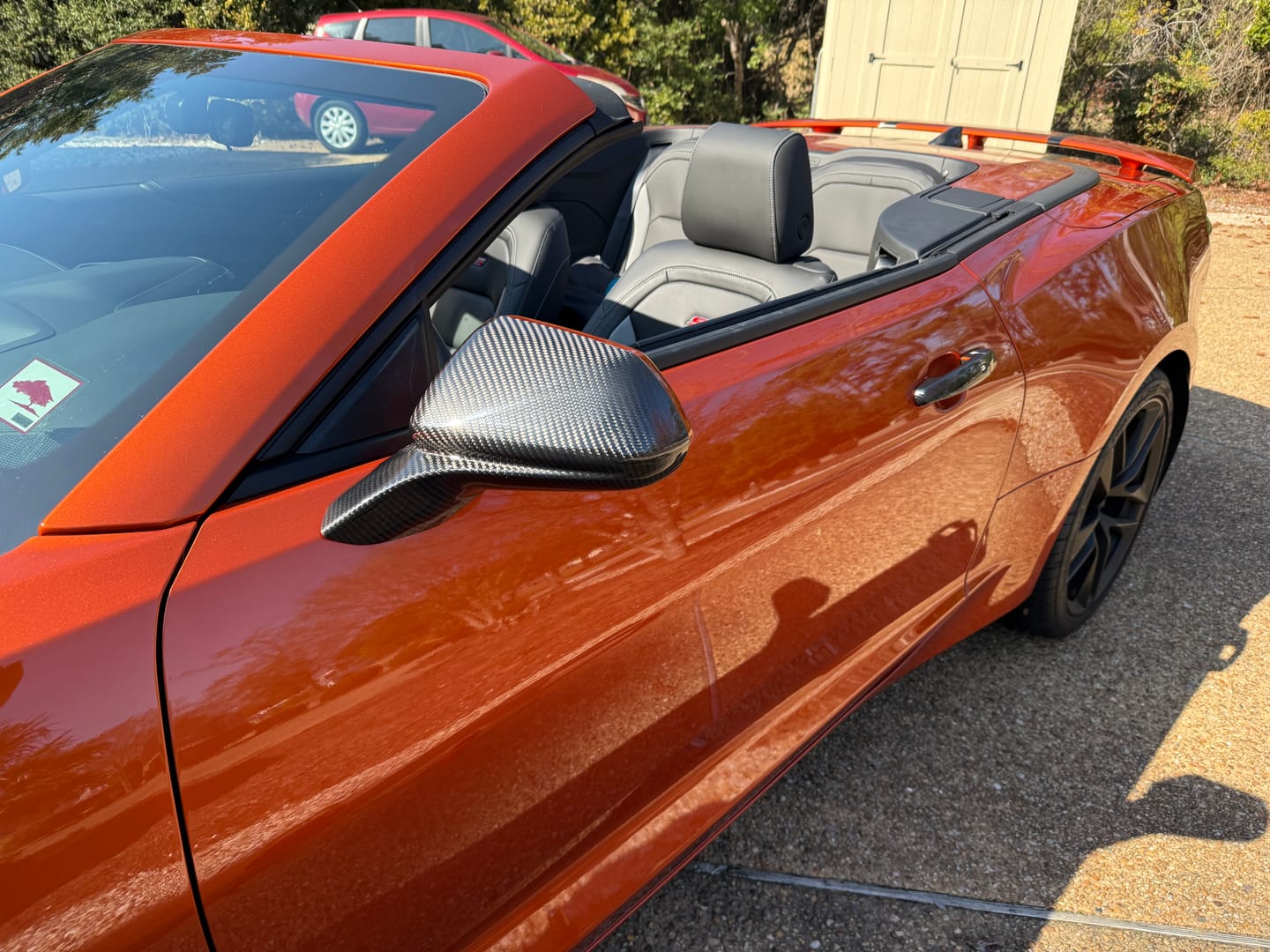Customer photo review of 2016-2024 Camaro Carbon Fiber Mirror Covers