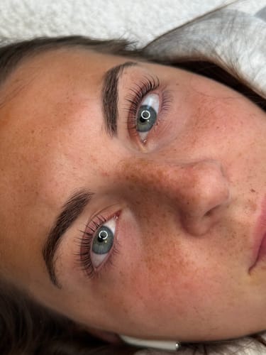 Customer photo review of Pure Care Lash & Brow Lift Pack