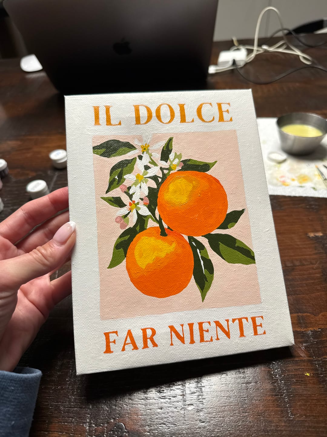 Customer photo review of 6 Mini Paintings - Italian ''Dolce Vita'' Set