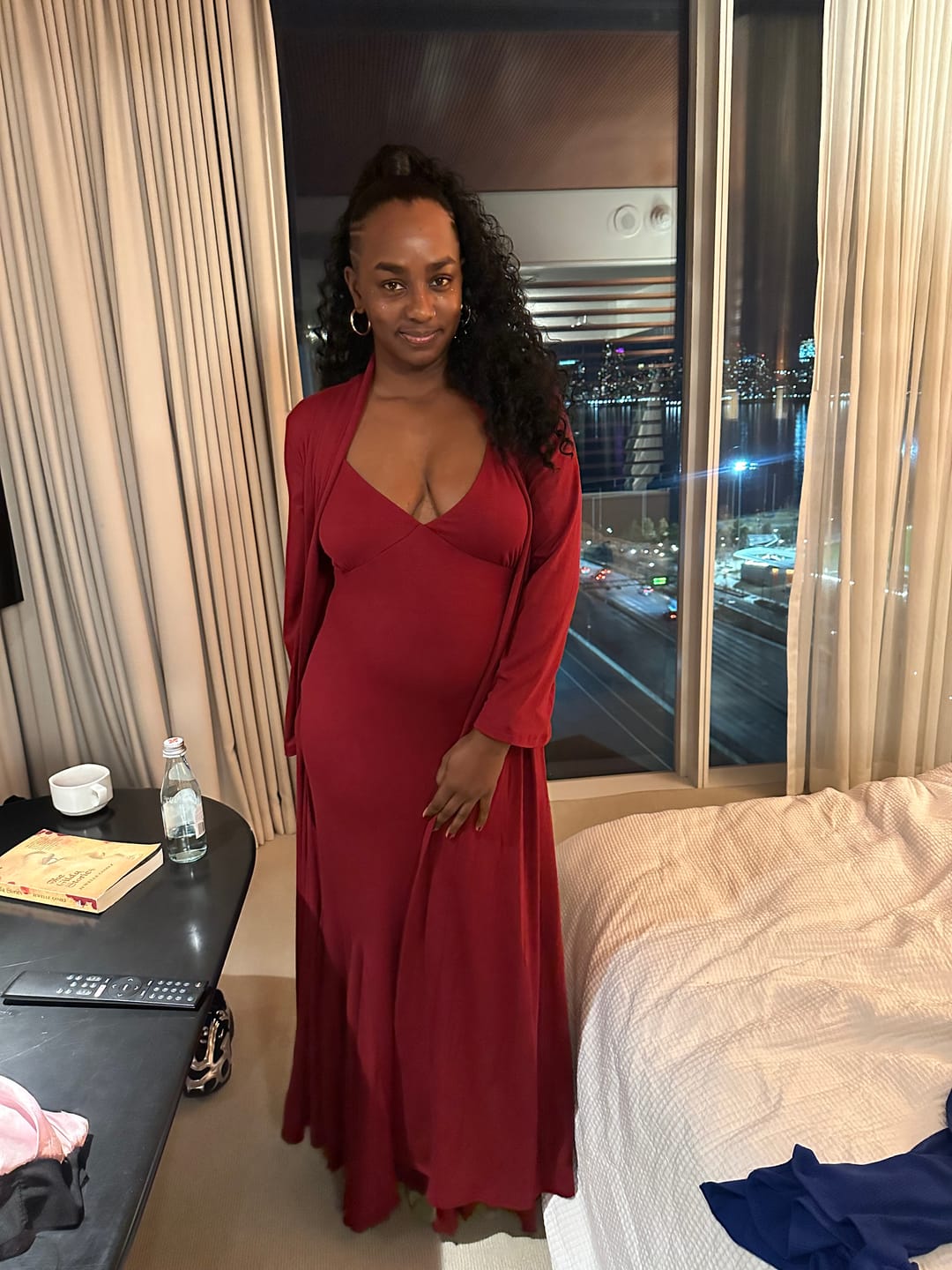 Customer photo review of The House Gown-Plum