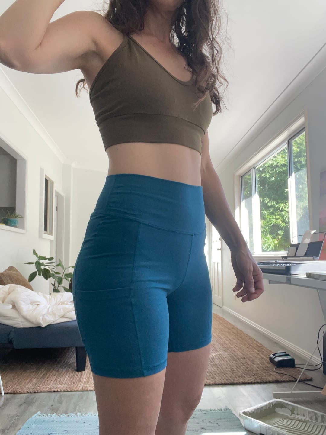 Customer photo review of Hemp Bike Short with Pockets