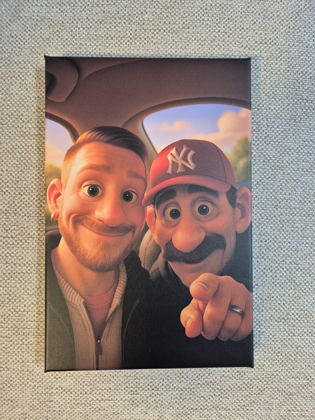 Customer photo review of Personalisierte Leinwand - Animiertes Portrait