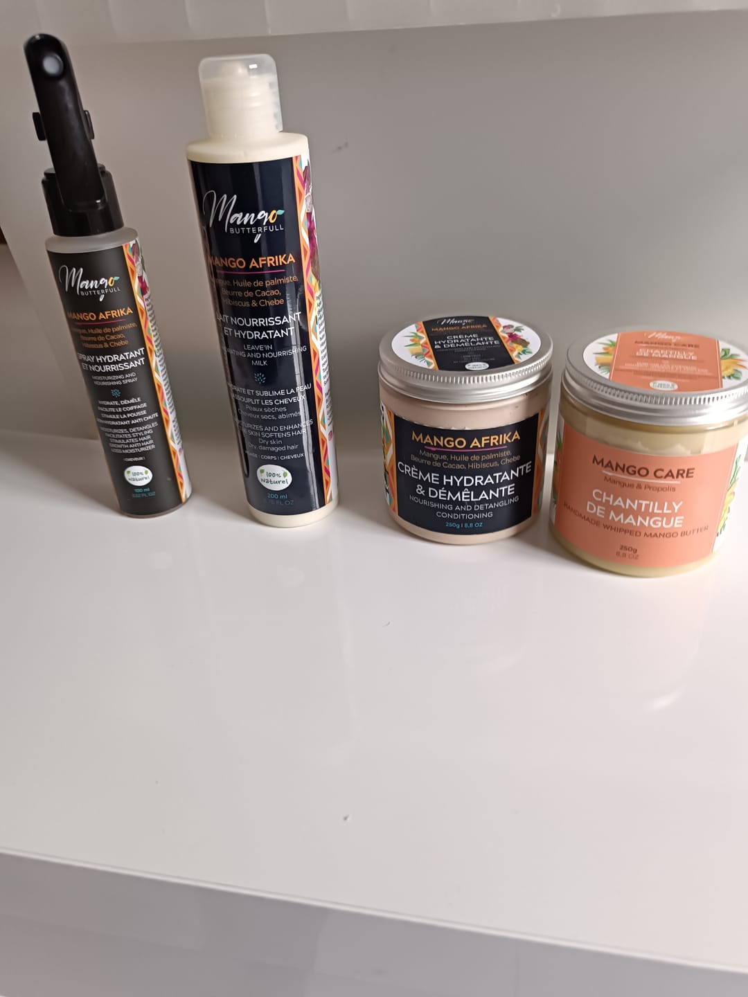 Customer photo review of Spray Hydratant et nourrissant - MANGO AFRIKA