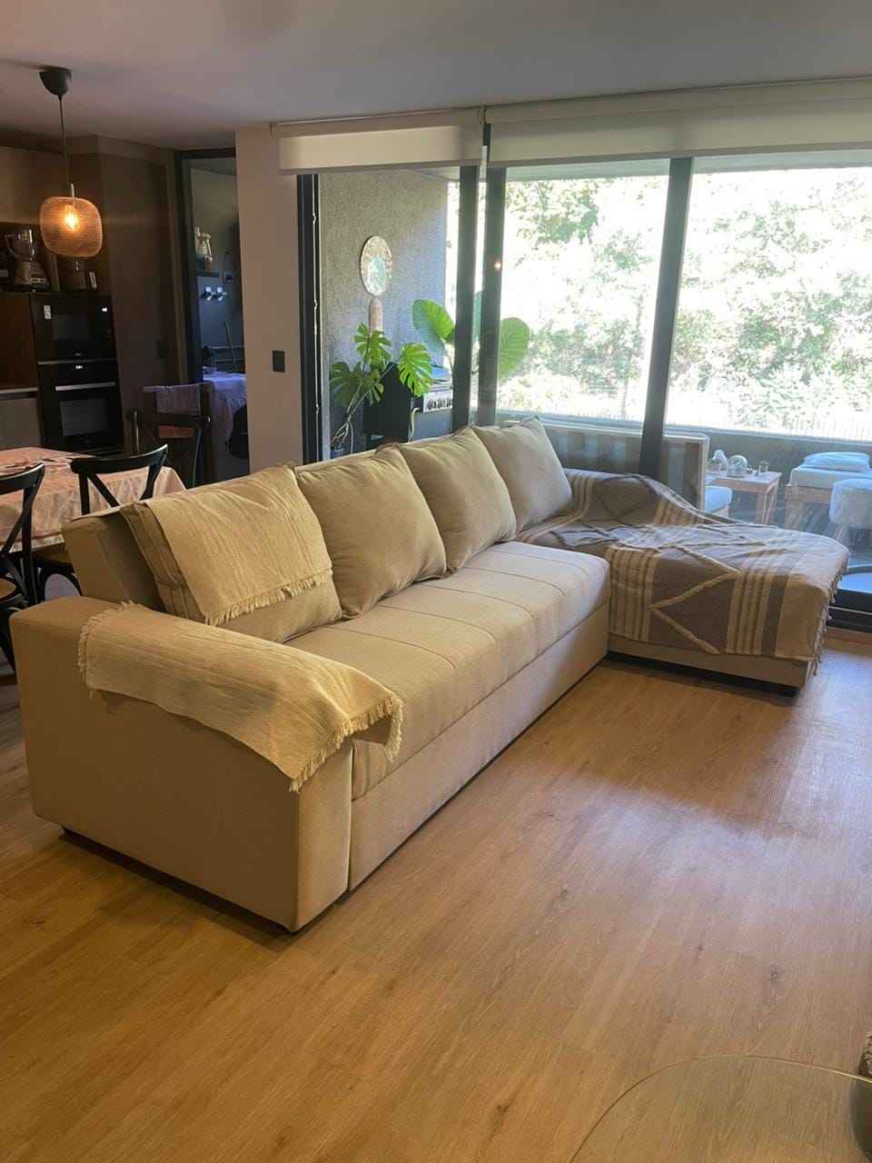 Customer photo review of Sofá en L Cama + Baúl y Cojines Grandes