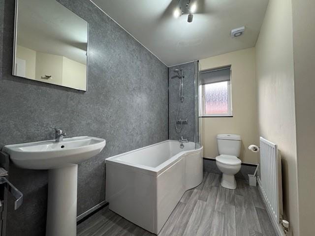 Customer photo review of Premium Grey Concrete Matt Shower Wall Panel – 1M x 2.4M