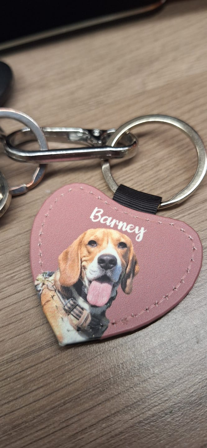 Customer photo review of Pet portrait - Personalised Keychain