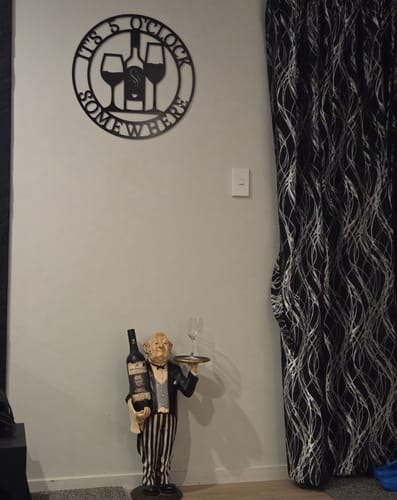 Customer photo review of It's 5 Somewhere Wall Art