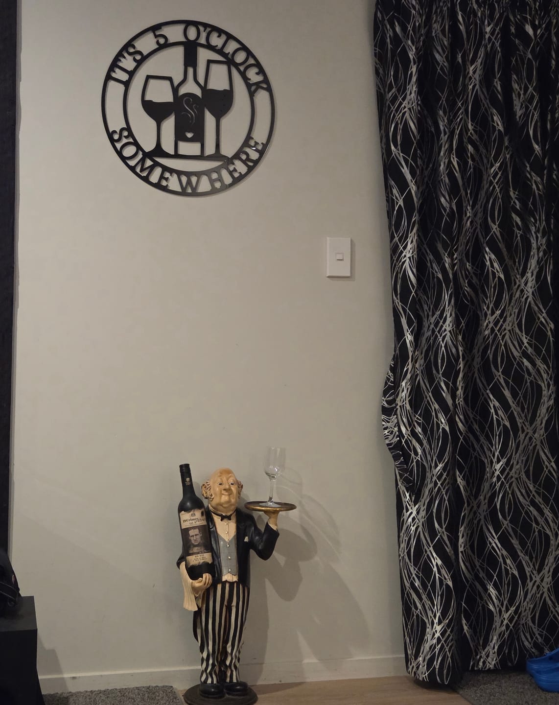 Customer photo review of It's 5 Somewhere Wall Art