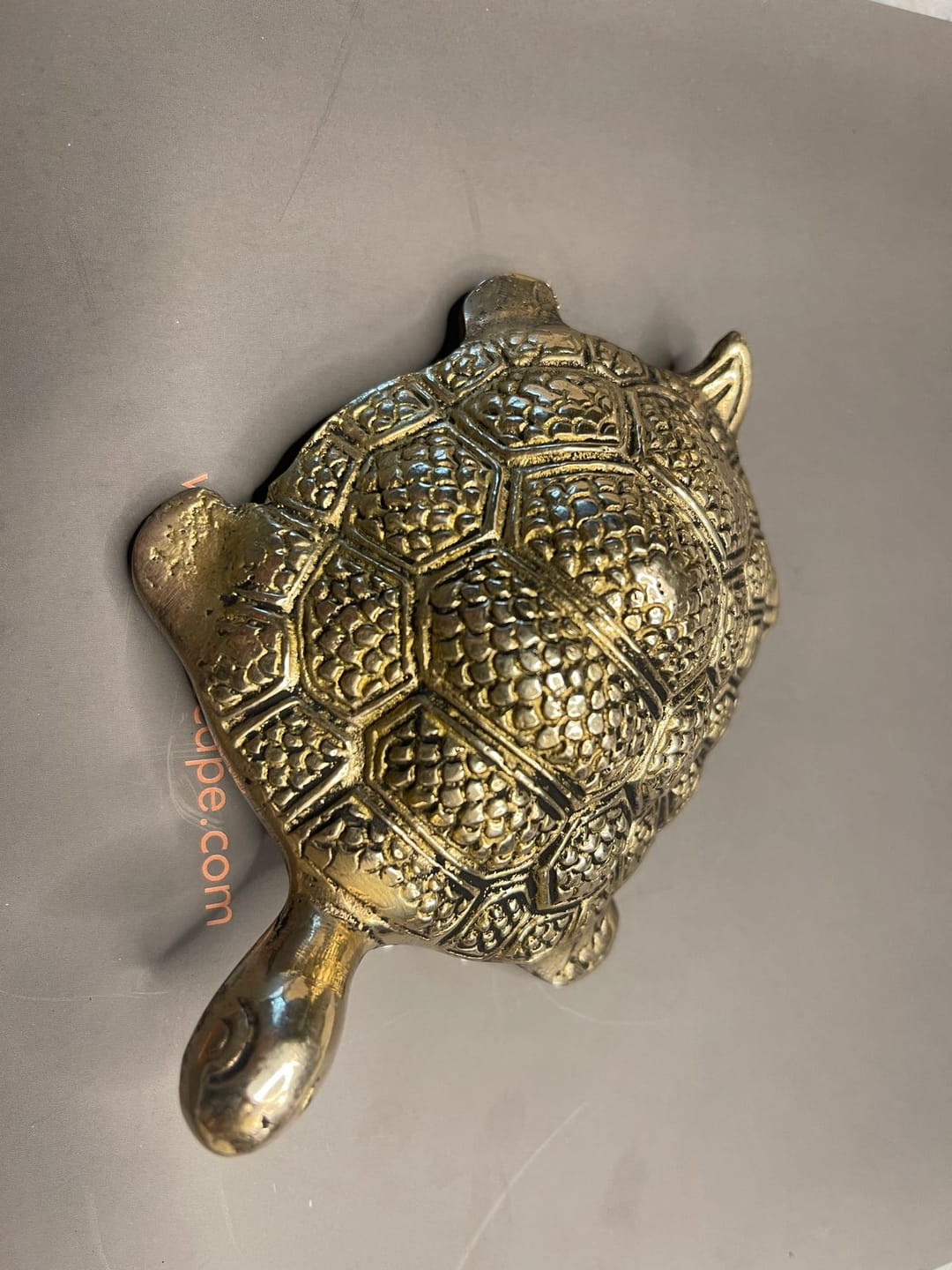 Customer photo review of Brass Tortoise Idol Vastu Remedy for Wealth, Health and Longevity for Home, Office and North Direction Placement | 10 cm x 6.5 cm | 250 gm