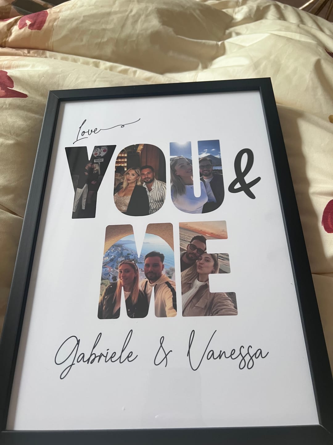 Customer photo review of You & Me - Personalized Poster