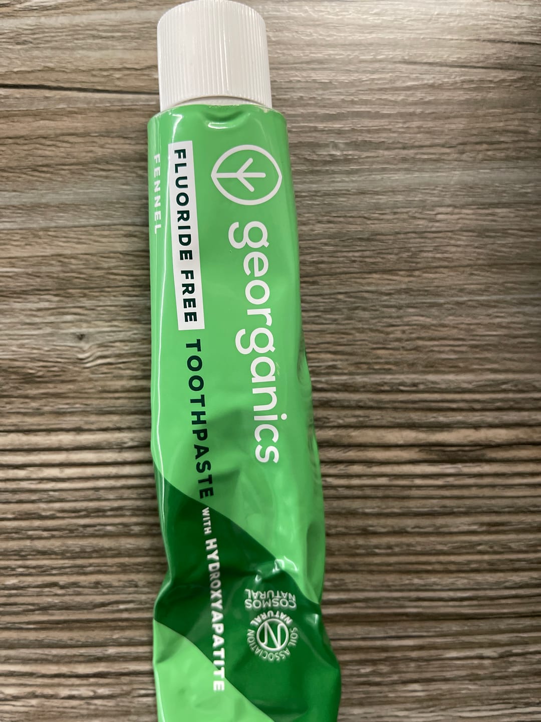 Customer photo review of NEW - Toothpaste with Hydroxyapatite - Fennel - Fluoride Free