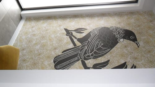 Customer photo review of Tui Bird Series - Mackenzie Country - Custom Sized Wallpaper Mural (per m2)