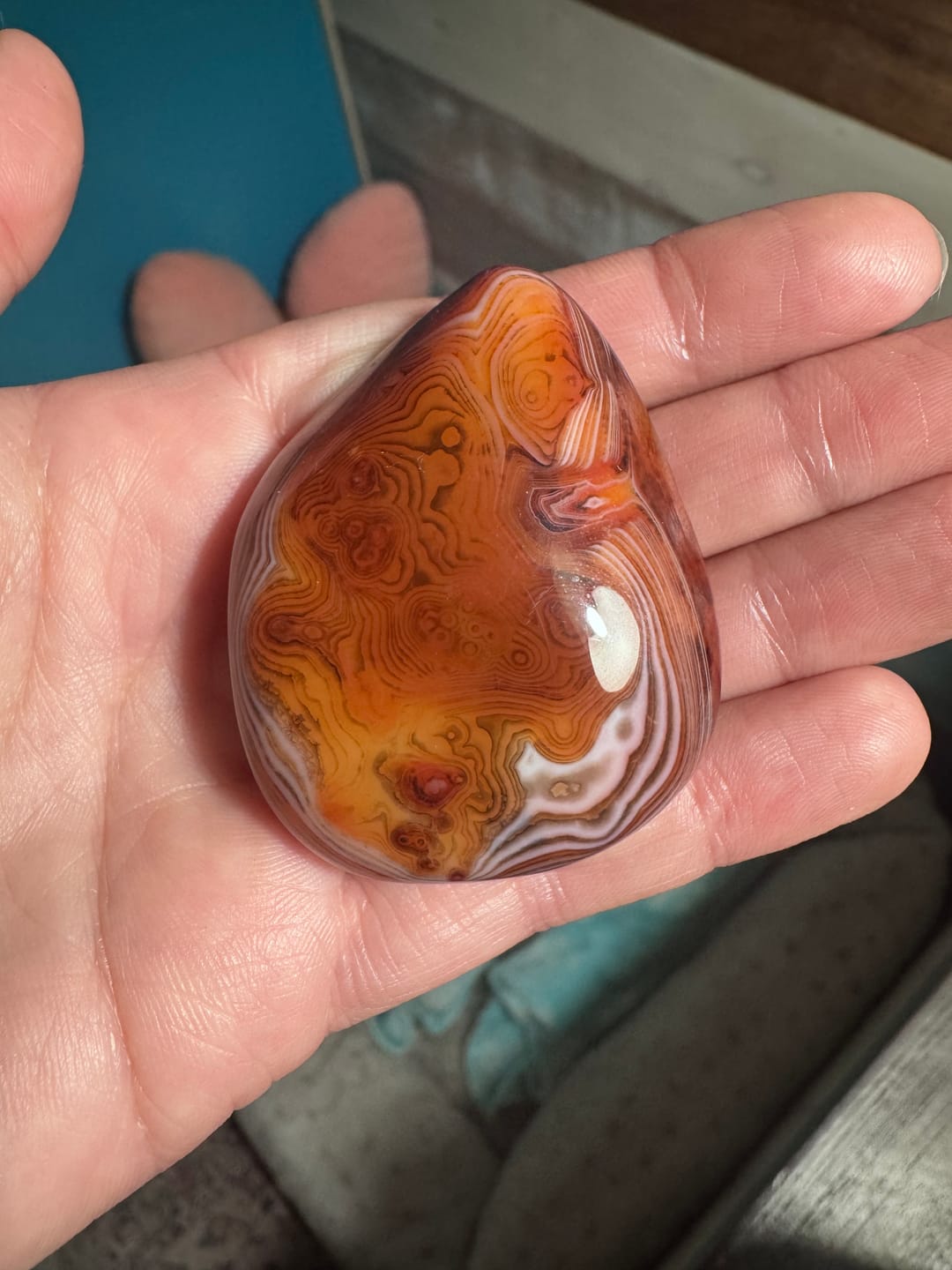 Customer photo review of Silk Agate Sardonyx Stone