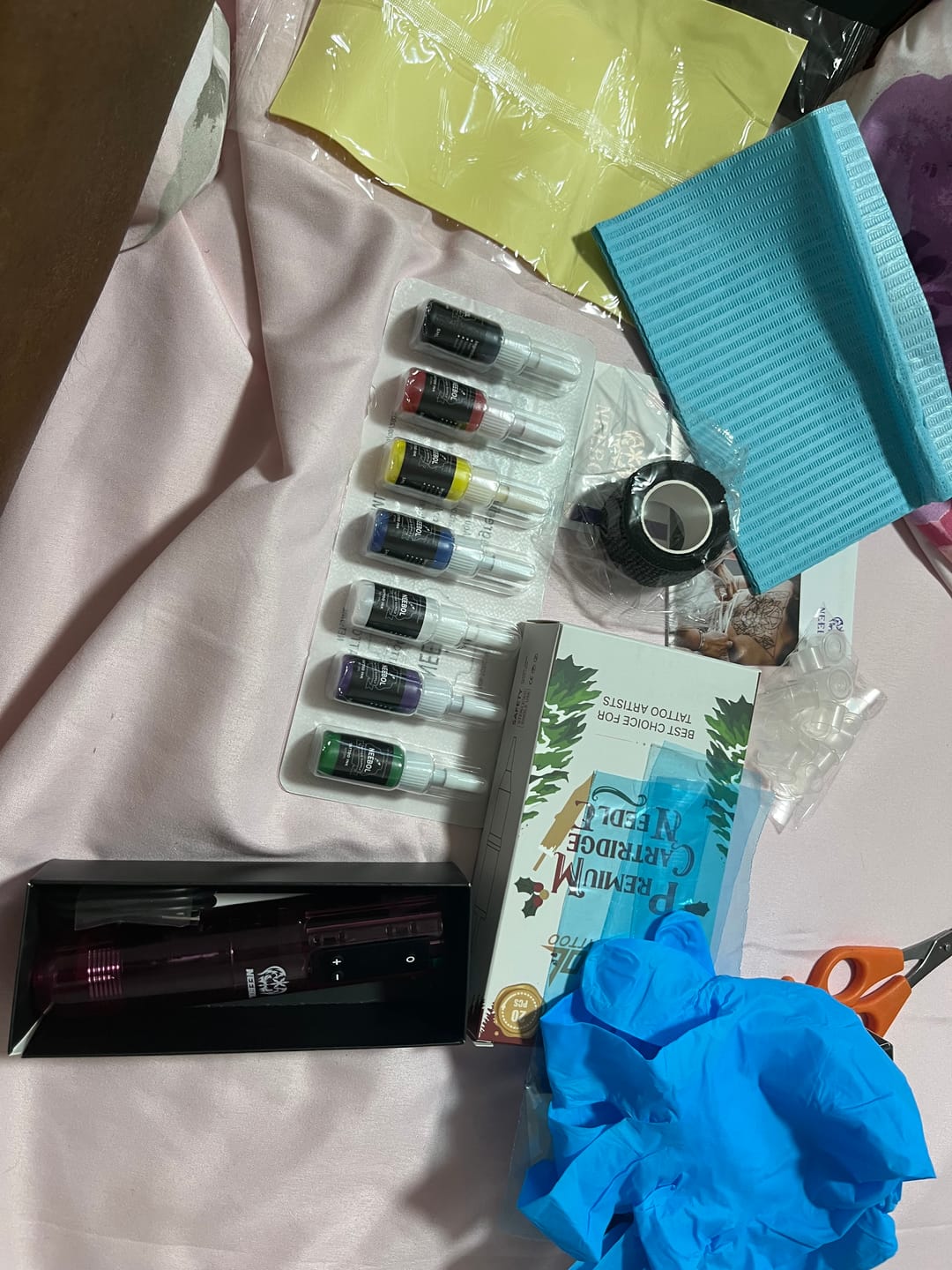 Customer photo review of Tattoo Kit - Neebol PX02 Rotary Starter Tattoo Gun Kit