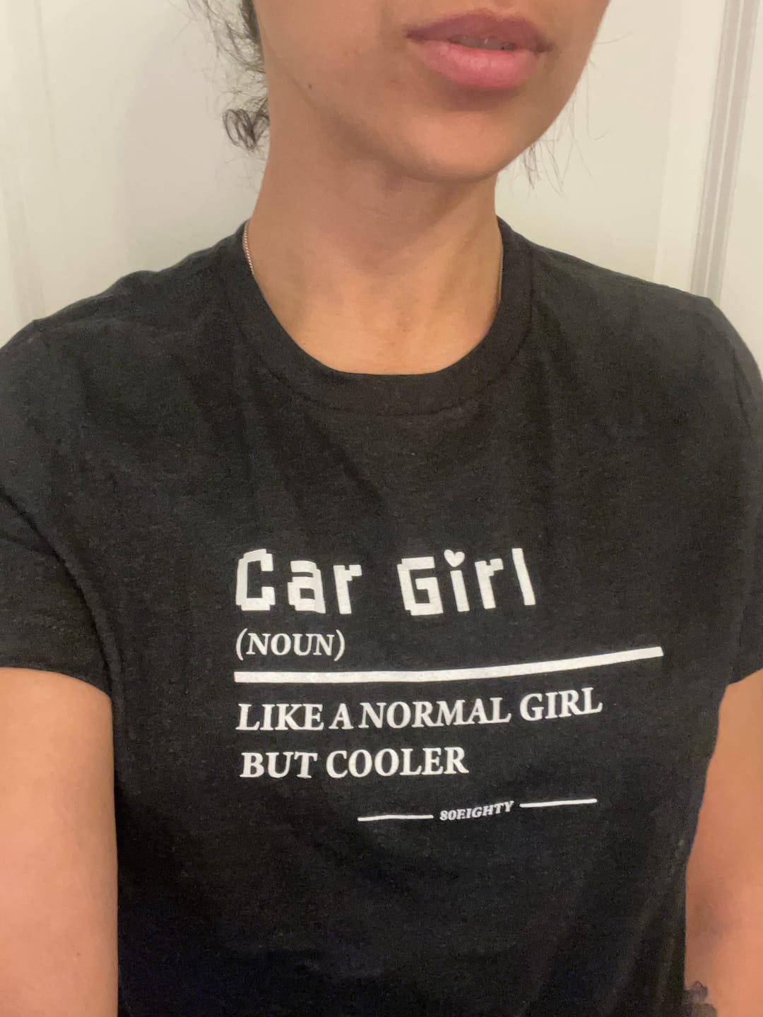 Customer photo review of 80Eighty® Women's Car Girl Shirt
