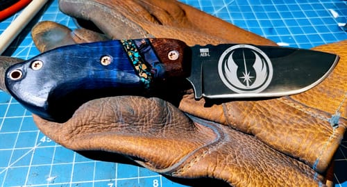 Customer photo review of Custom Knife Scales