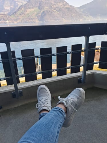 Customer photo review of ELEVATESHOES WHITE CASUAL