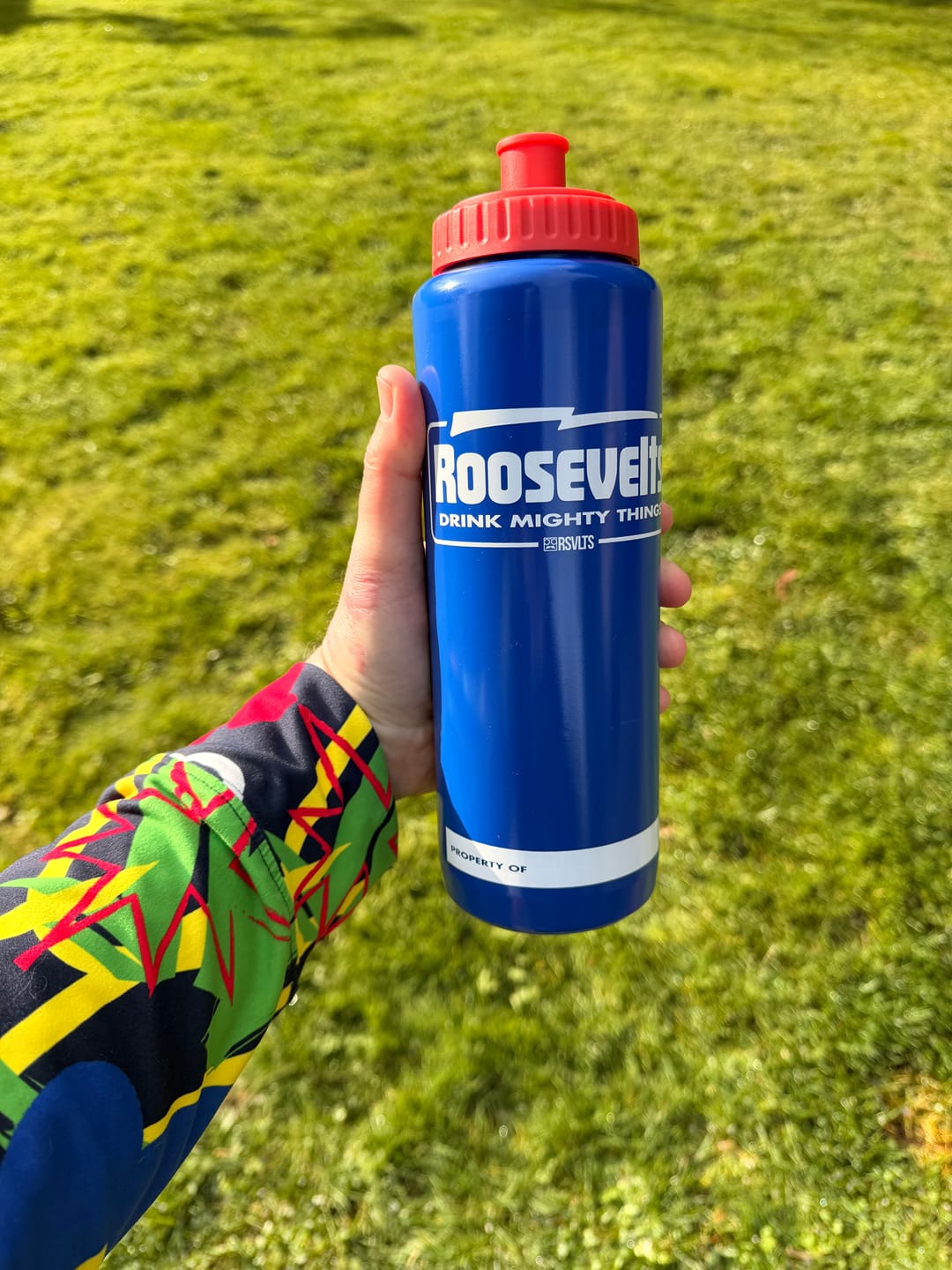 Customer photo review of Drink Mighty Things – Squeeze Bottle