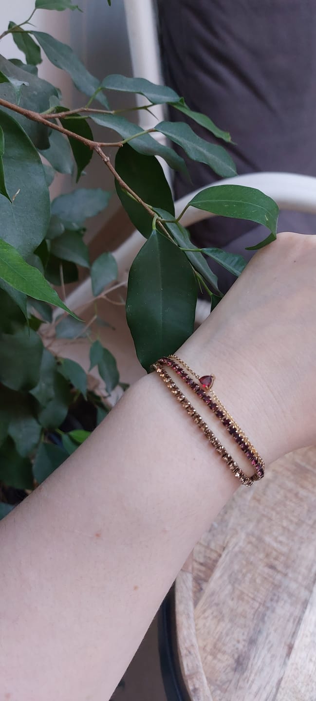 Customer photo review of Ava Gold Burgundy