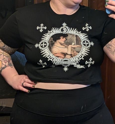 Customer photo review of Seven Sins Crop Tees