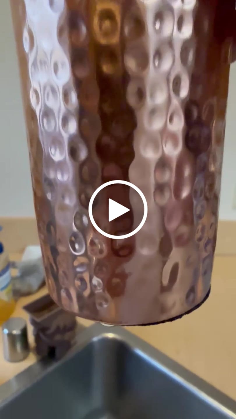 Customer video review of Special Edition Plain Copper Water Bottle | Smooth Matte Finish for Pure Hydration