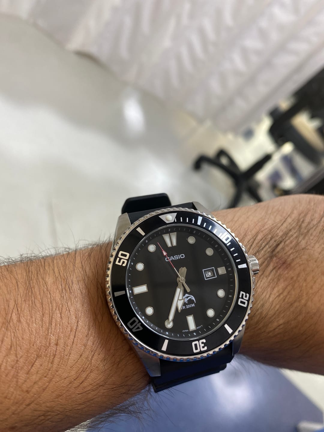 Customer photo review of Reloj Casio Submariner Marlin Duro MDV106-1AV Negro Buceo