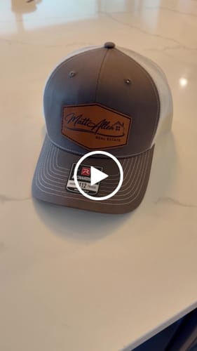 Customer video review of Richardson 112 Genuine Leather Patch Hats Laser Engraved