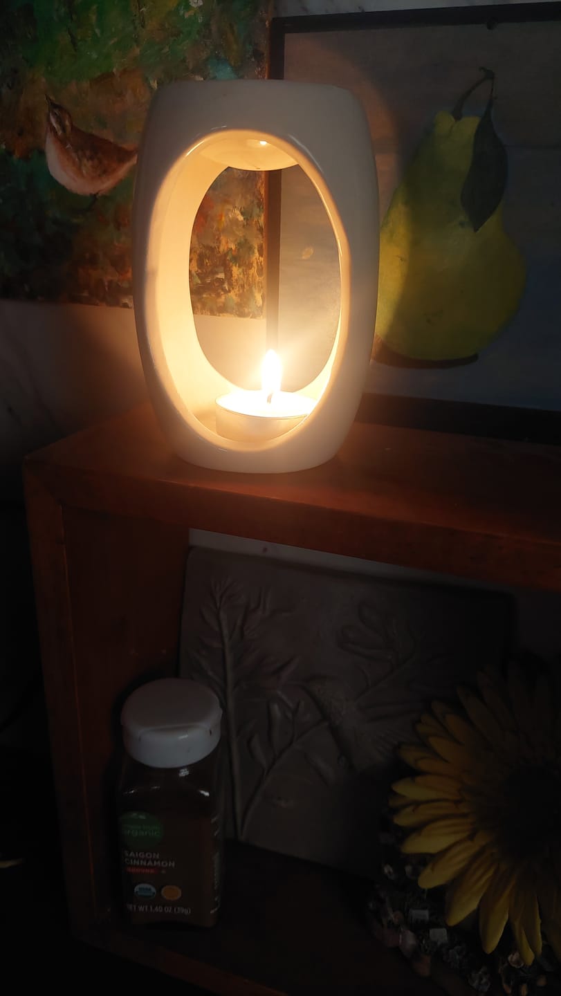 Customer photo review of Balsam & Cedar Candle