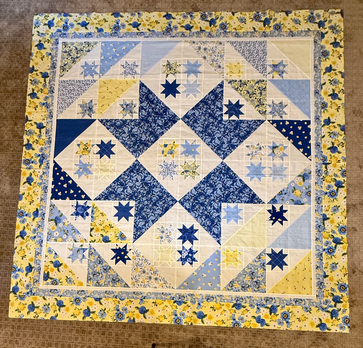 Customer photo review of True Fabrics - Sunshine Blooms - Fabric by the yard