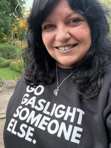 Customer photo review of Gaslight Someone Else Sweatshirt
