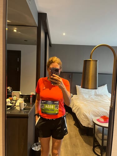 Customer photo review of Ronhill Tech Short Sleeve Women's Running Tee - Hot Coral