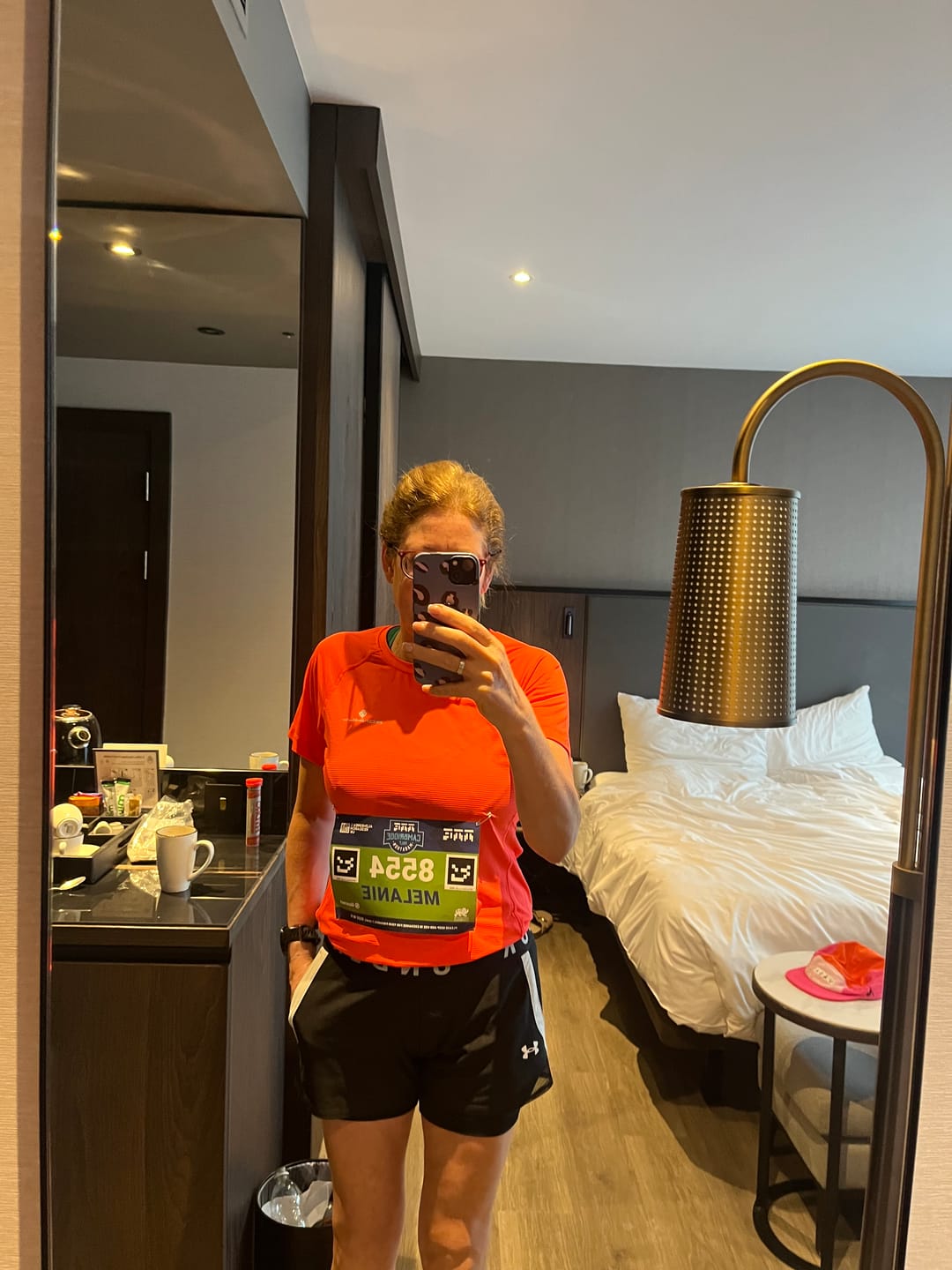 Customer photo review of Ronhill Tech Short Sleeve Women's Running Tee - Hot Coral